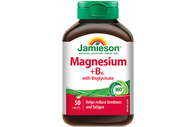 JAMIESON Magnesium+vitamin B6 with bisglycinate tbl.50